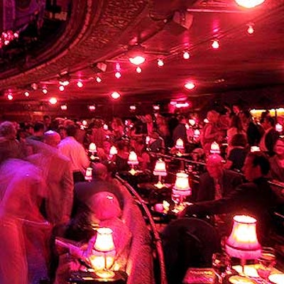 Guests at the the New York Theatre Workshop at Studio 54 mingled among the theater's seating area before the performance.