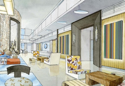 The redesign will bolster the hotel's modern look.