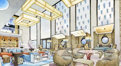 The hotel will feature a new street-level lounge.