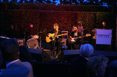 The band Oslo played a set during the dinner program.