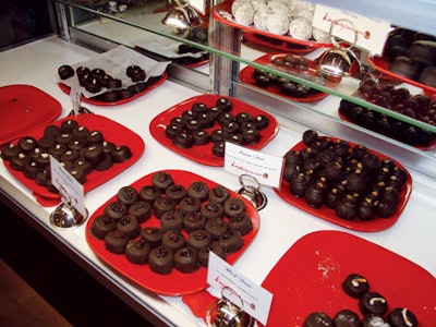The chocolate displays at ACKC Cocoa Bar