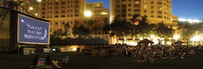 Twilight Features in South Florida can provide and set a blow up big screen in your local park or on the beach for a relaxing, outdoor entertainment experience.