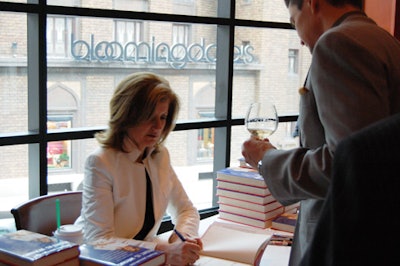 Arianna Huffington signed copies of her new book, Right Is Wrong.