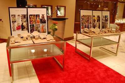 Birks created a display to educate guests about how to wear jewelry with current fashion trends.
