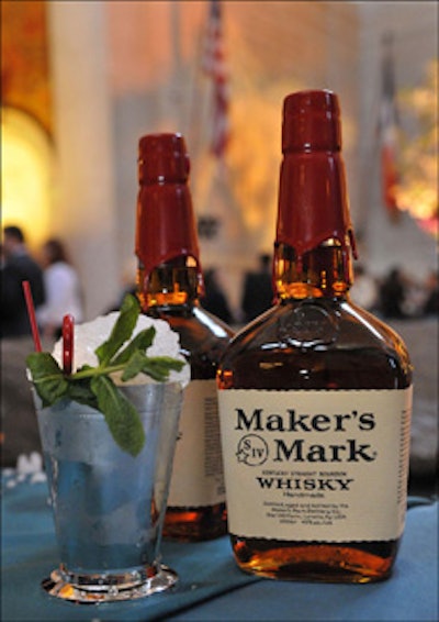 Maker's Mark provided a mint julep bar for the occasion.