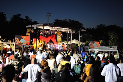 Guests enjoyed live performances by top jazz musicians at Peacock Park in Coconut Grove.