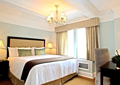 The renovation also included upgrades to hotel room decor, such as flat-screen TVs and desks.