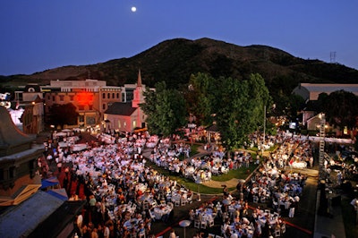 The local heat wave caused event organizers to scramble to keep food cool, even at night.