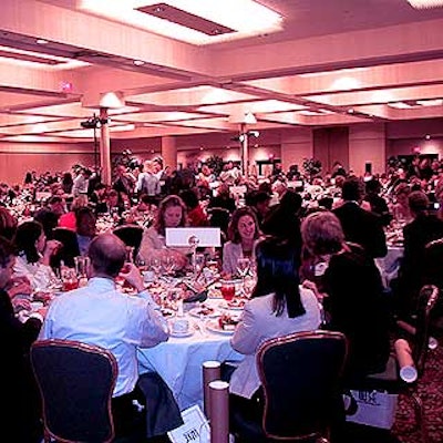 The awards presentation was held in the Westside Ballroom of the Marriott Marquis.