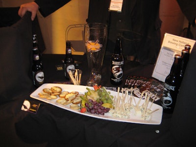 New Holland Brewing Company paired their Poet Oatmeal Stout and Dragon's Milk Oak Aged Ale with artisan cheeses.