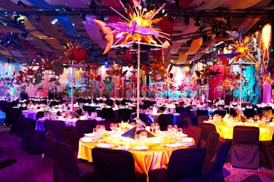 Brazilian artist Zeka Marquez and Toronto designer Luis de Castro collaborated on the decor for the 42nd annual event.