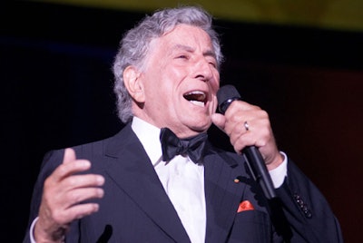 Tony Bennett headlined the event with a lively 45-minute performance.