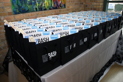 Gift bags contained BizBash Chicago's first issue and sponsors' business cards.