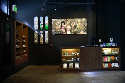 Upper Playground's retail space showcases art and apparel.