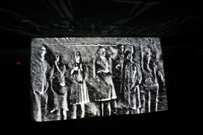 Another art piece from Sundance's New Frontier program on display was Daniel Rozin's 'Snow Mirror.'