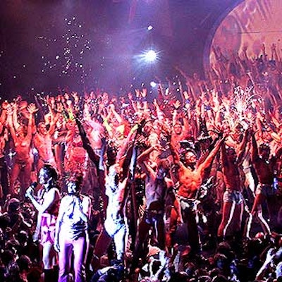 The show ended with a skin-filled grand finale.