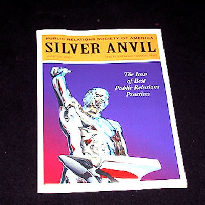 The cover design of the PRSA awards program mimicked Broadway's Playbill programs.