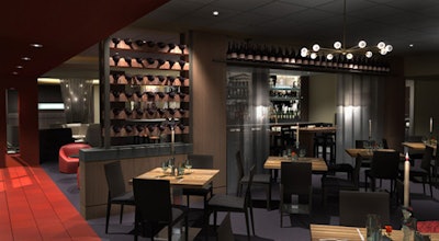 The venue's proposed plan has a chain-mail curtain separating the dining room and bar.