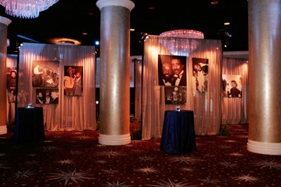 Ballroom displays showed iconic images of Berry Gordy.