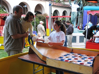 Children manned many of the carnival booths.