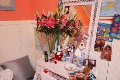 Guests who peeled back the cutouts and posters on the wall found secrets and messages scrawled by the room's owner.