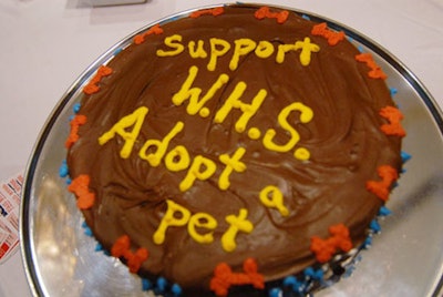 At a side food station, Doggie Style Bakery offered pup-friendly confections, including a 16-inch cake.