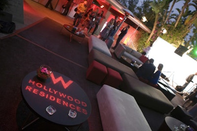 The W Hollywood Residences created an outdoor lounge to promote its new property.