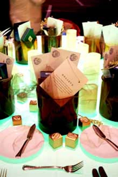 As the evening concluded, guests were given a brown acrylic pail filled with gifts.