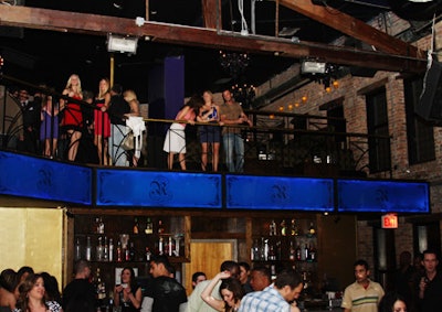 The new River North nightclub comprises two levels.