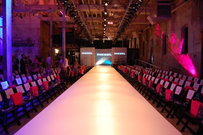 Models walked a 60-foot runway at the Ford Model Search V.I.P. fashion show.