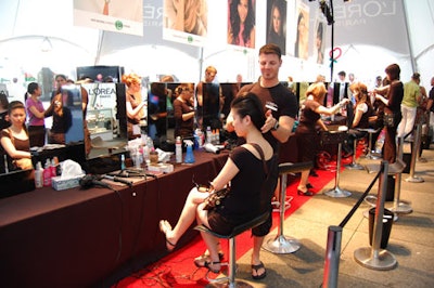 L'Oréal Paris hair and makeup teams conducted 7,000 makeovers in the tent during the first six days of Luminato.