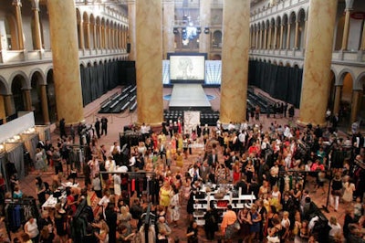 The event's boutique area allowed some 500 guests to shop the evening's fashions.