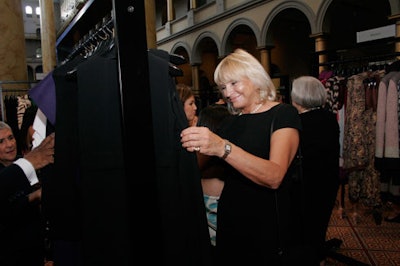 Guests perused the boutique area before the fashion show, and returned to order runway looks afterwards.