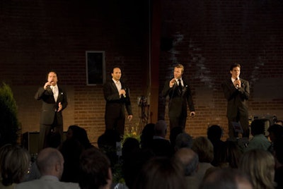 The Canadian Tenors performed for guests during the cocktail reception.
