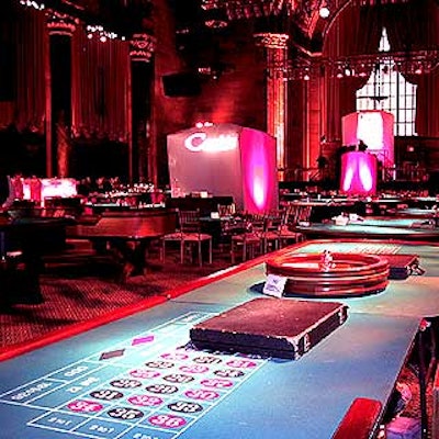 Casino tables from Minnesota Fats filled Cipriani's main dining space.
