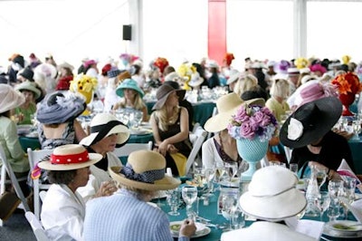 The Garden Party is also known as the 'hat luncheon,' and most guests dressed accordingly.