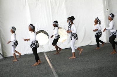 Dancers from the Chicago Park District's Sherwood Park GoGirlGo! dancers performed.