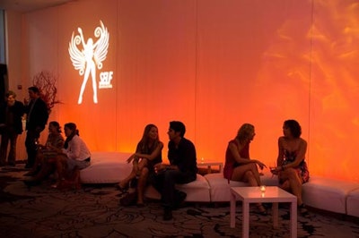 Lounge seating lined the room for guests more interested in relaxing than dancing to the music.