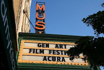 The evening started with a film screening at the Music Box Theater.