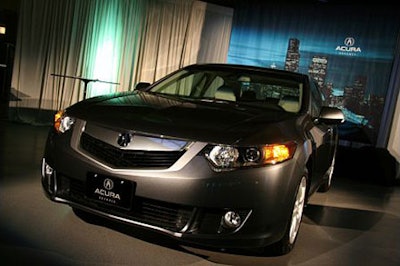 The event featured an on-site vehicle display of an Acura TSX.