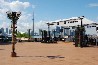 The Toronto skyline served as a backdrop for Malibu Rum's Spirit of Summer concert, which drew 1,200 attendees.