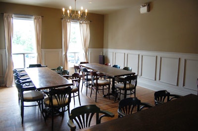 The private dining room holds 30 and includes a separate bar.
