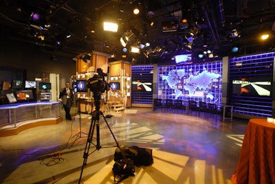 The America's Most Wanted studio at the National Museum of Crime & Punishment can hold as many as 75 for a seated event.