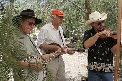 An range of musicians performed bluegrass to blues.