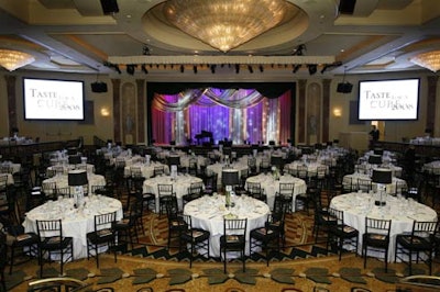 The event at the Beverly Wilshire brought in $740,000.