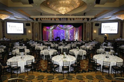 The event at the Beverly Wilshire brought in $740,000.