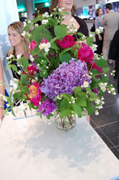 A Stem Above provided colorful floral arrangements that decorated the check-in table on the lower level and the buffet tables upstairs.