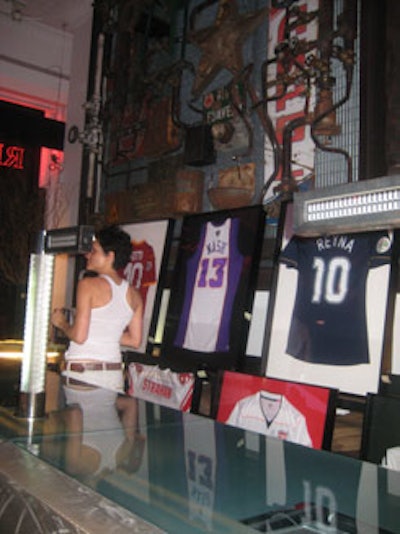 Guests bid on signed jerseys and one-on-one experiences with the players.