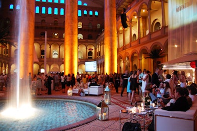 The 1,200 guests filled up the cavernous space and kept the event going until 10:30 p.m.