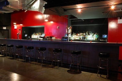 A large bar serves the main room.